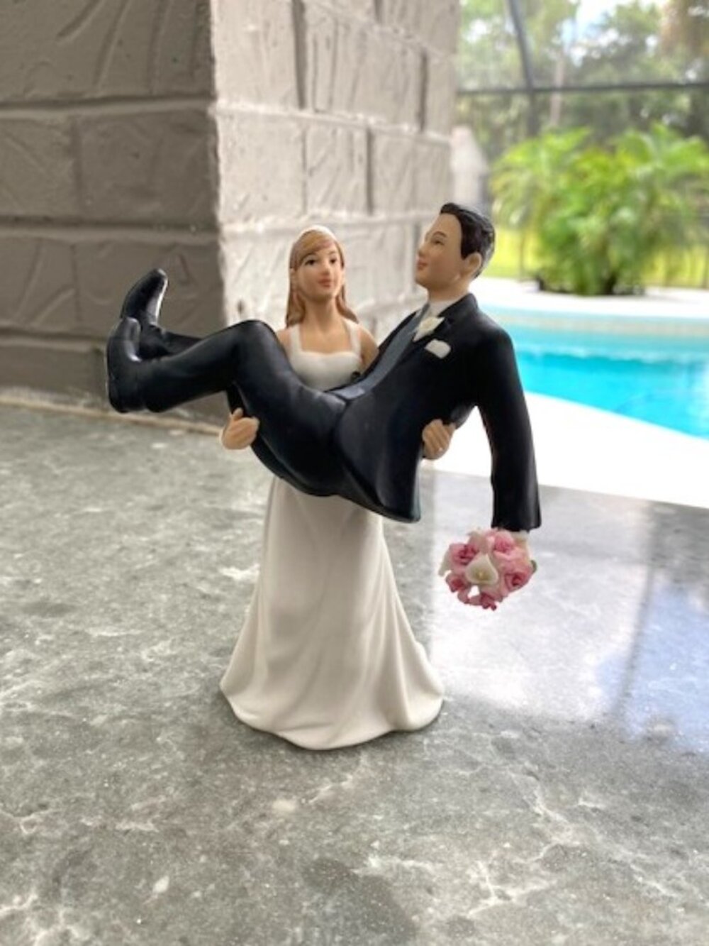 WEDDINGSTAR Cake Topper To Have and To Hold Figurine Bride Groom Wedding